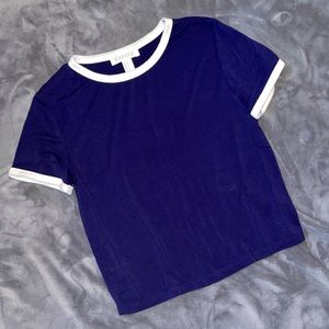 Blue Cropped Tee
